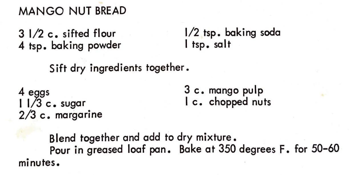 Mango Nut Bread