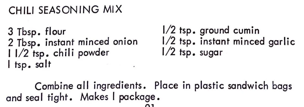 Chili Seasoning Mix