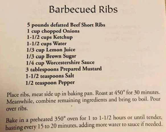 Barbecued Ribs