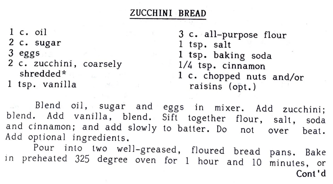 Zucchini Bread