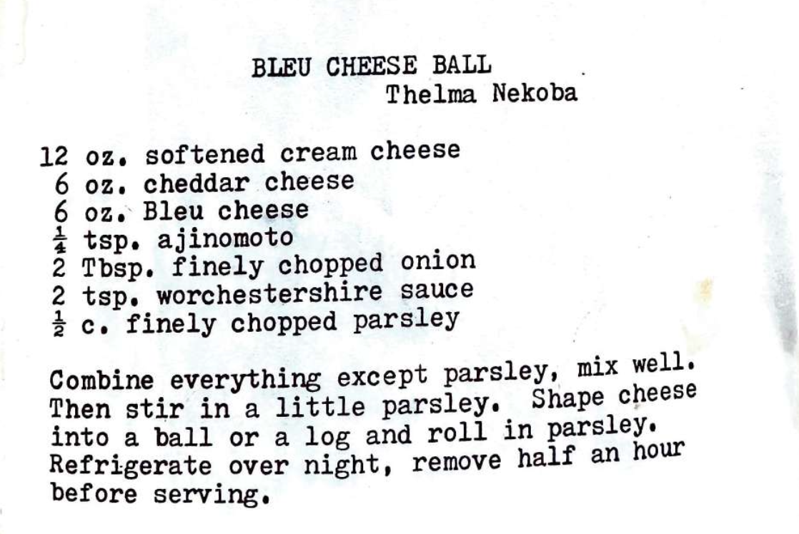 BLEU CHEESE BALL
