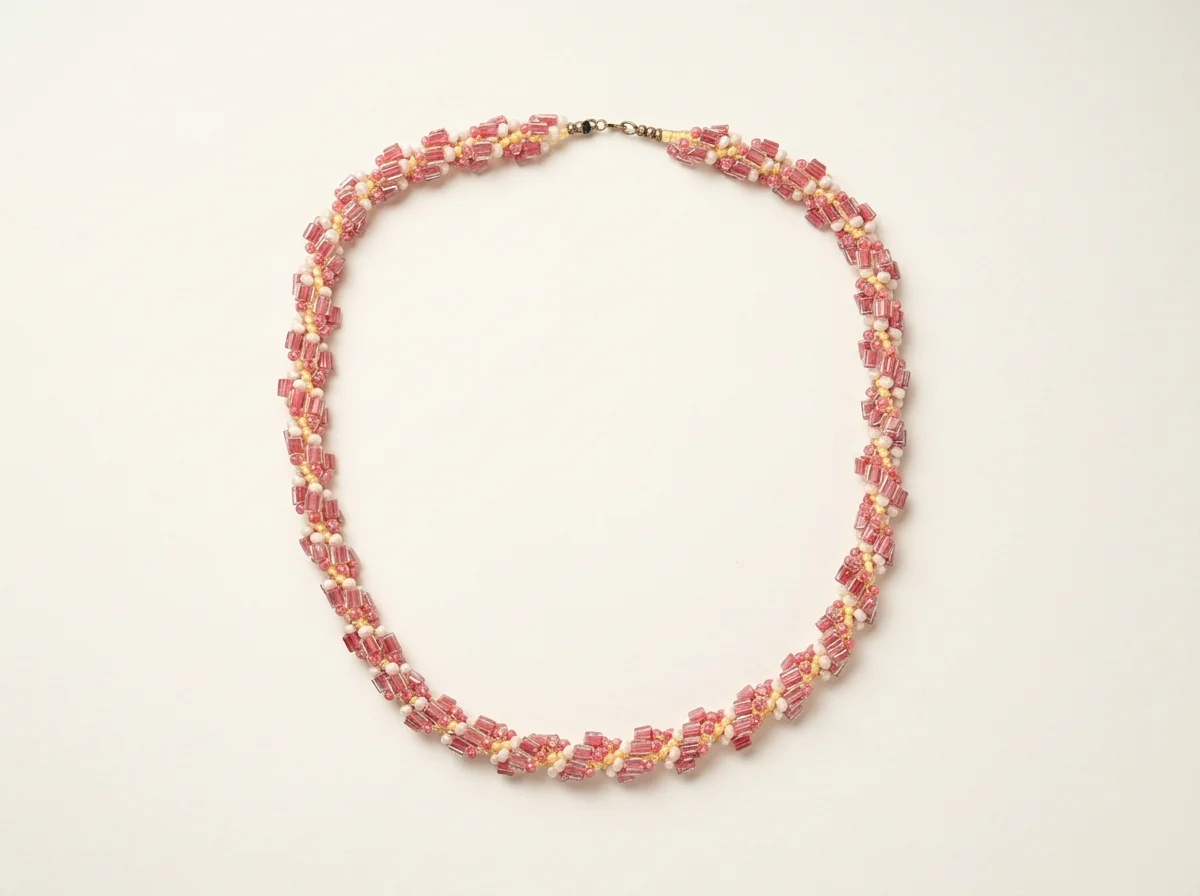No. 07, Hand Beaded Rope Necklace