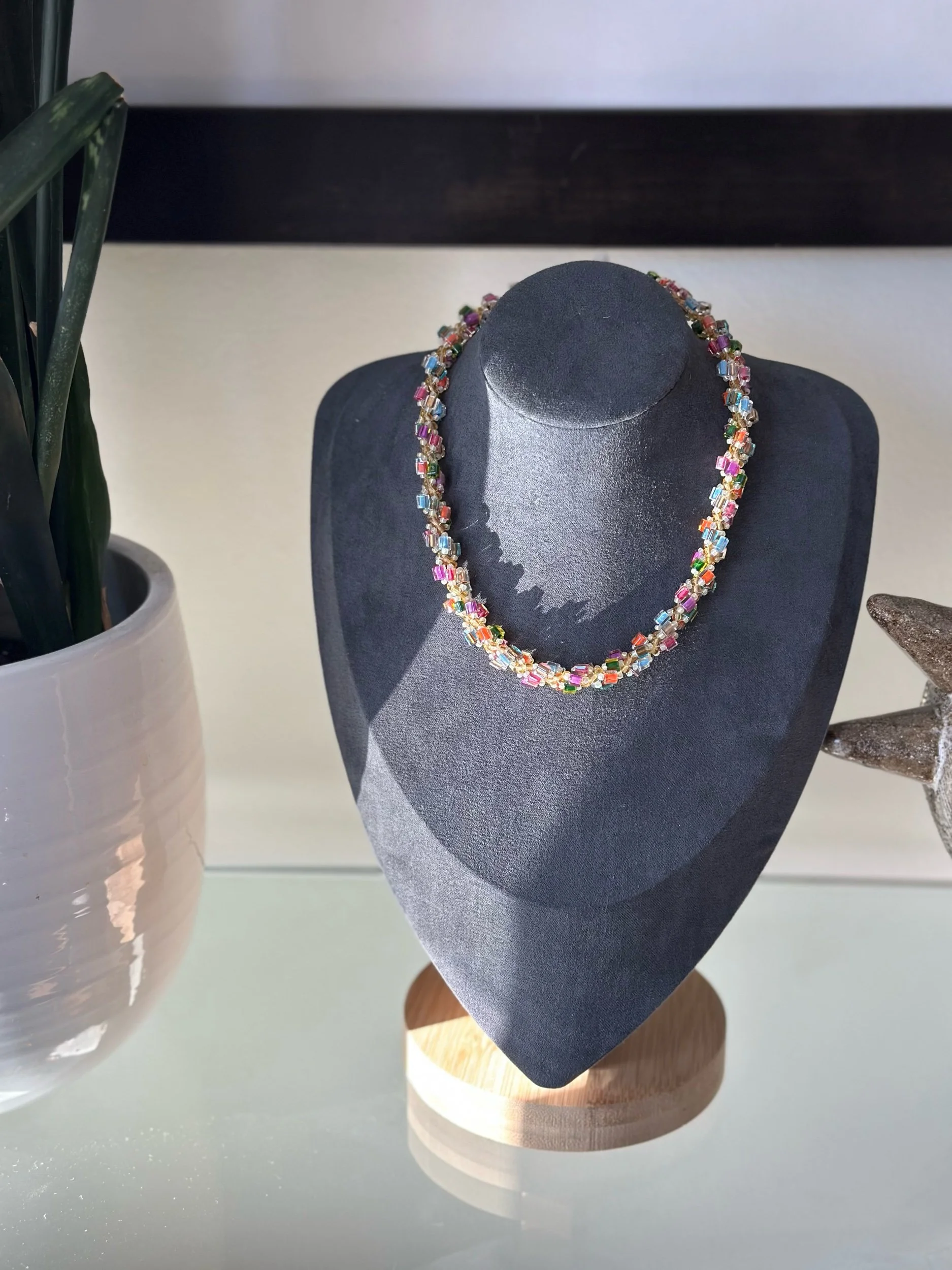 No. 09, Hand Beaded Rope Necklace