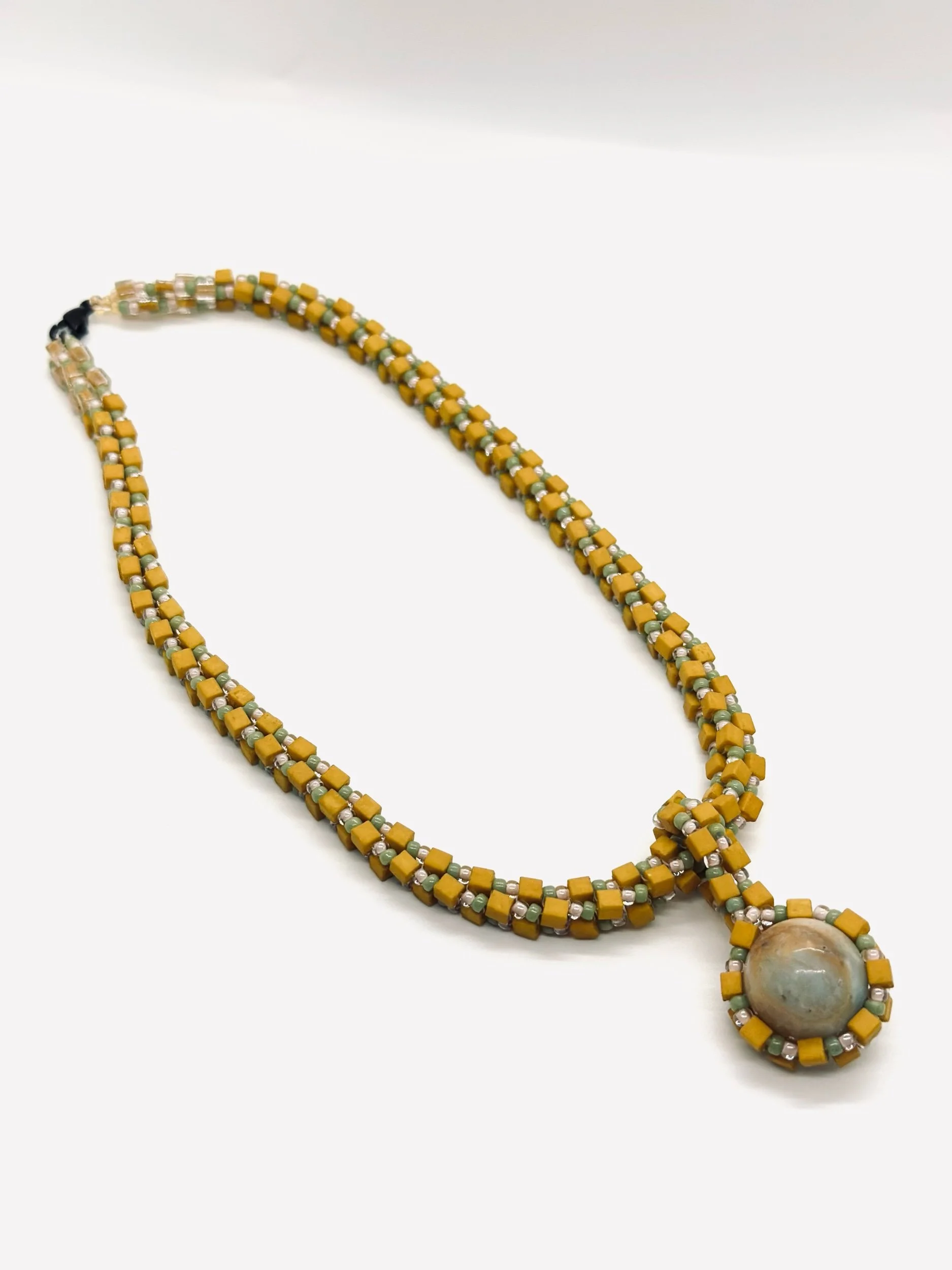 No. 025, Hand Beaded Necklace
