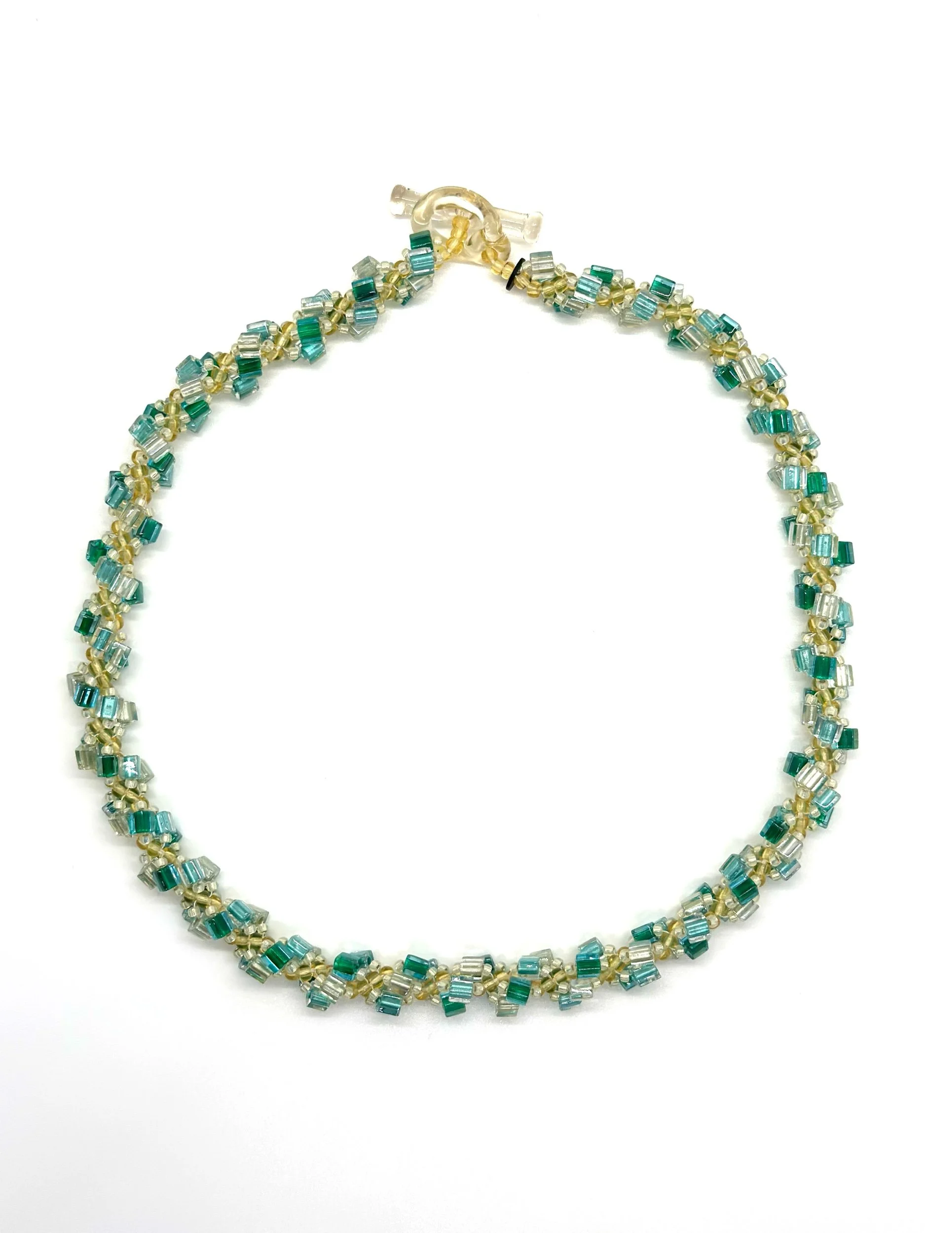 No. 011, Hand Beaded Rope Necklace