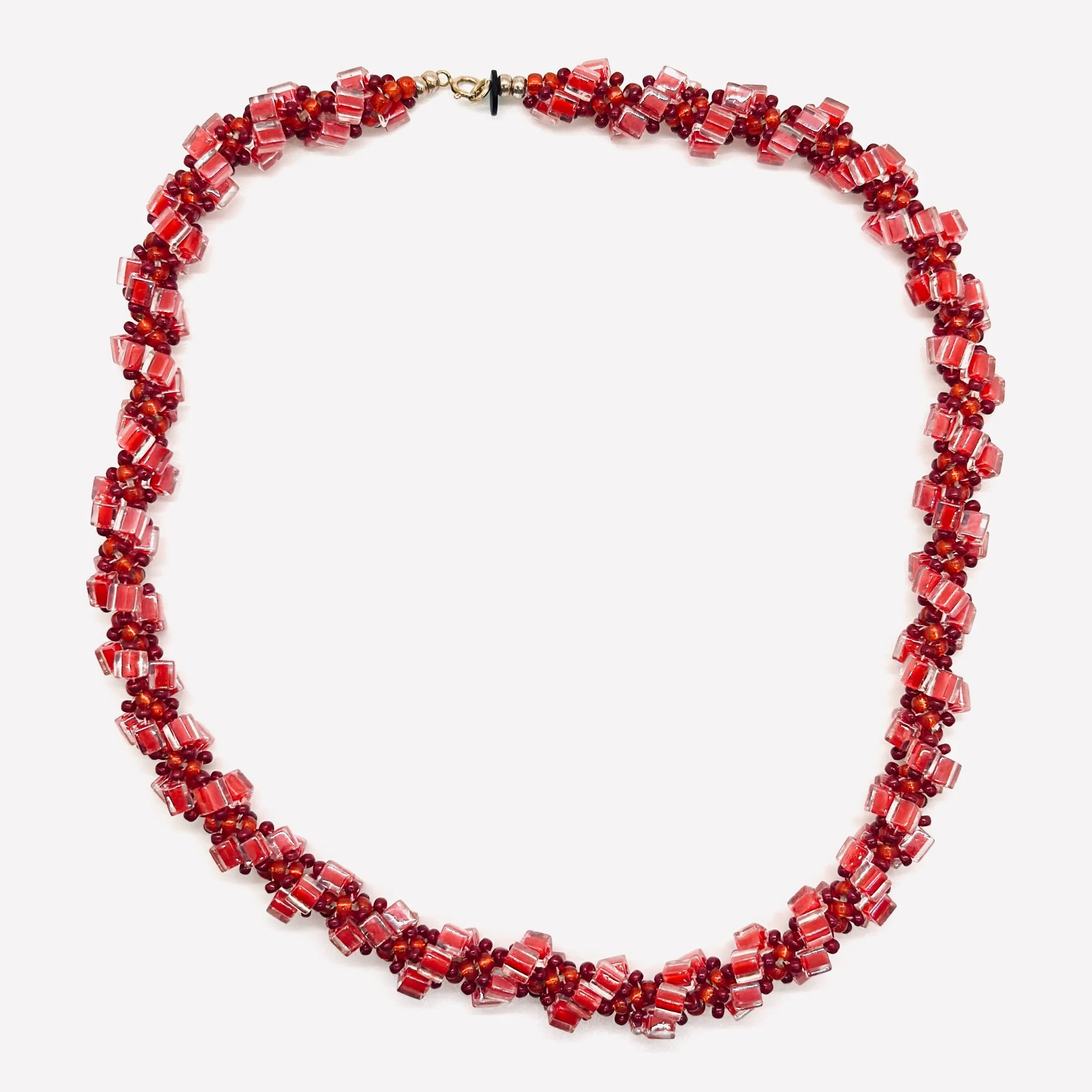 No. 010, Hand Beaded Rope Necklace