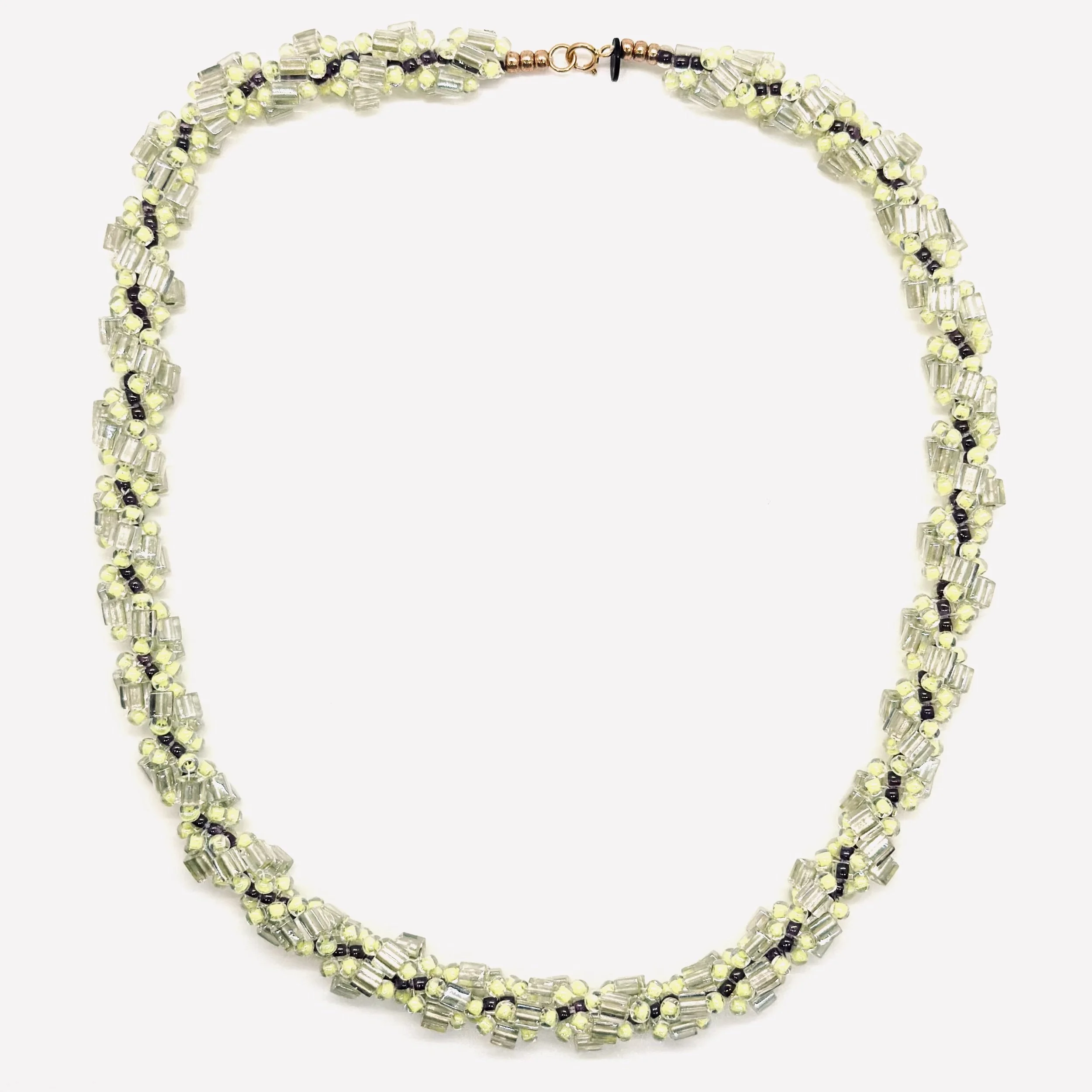 No. 03, Hand Beaded Rope Necklace