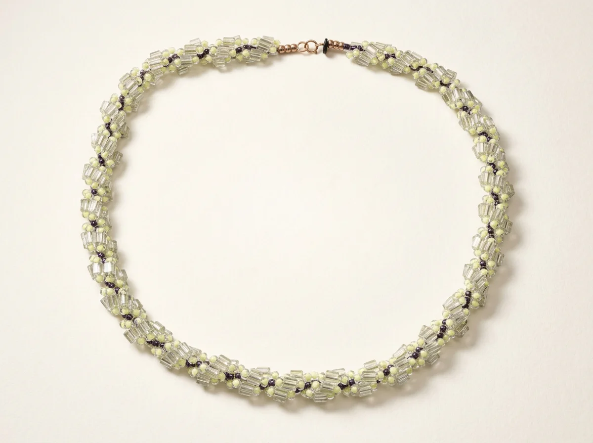 No. 03, Hand Beaded Rope Necklace
