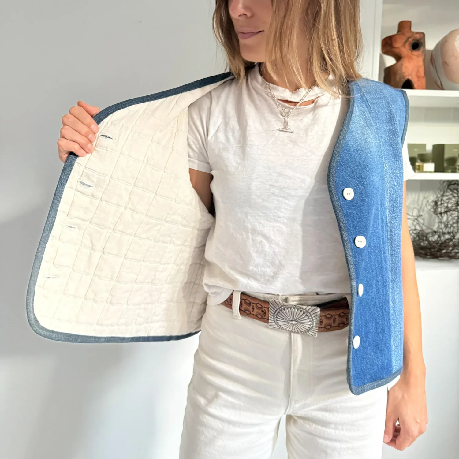 reworked denim for Lu Dale