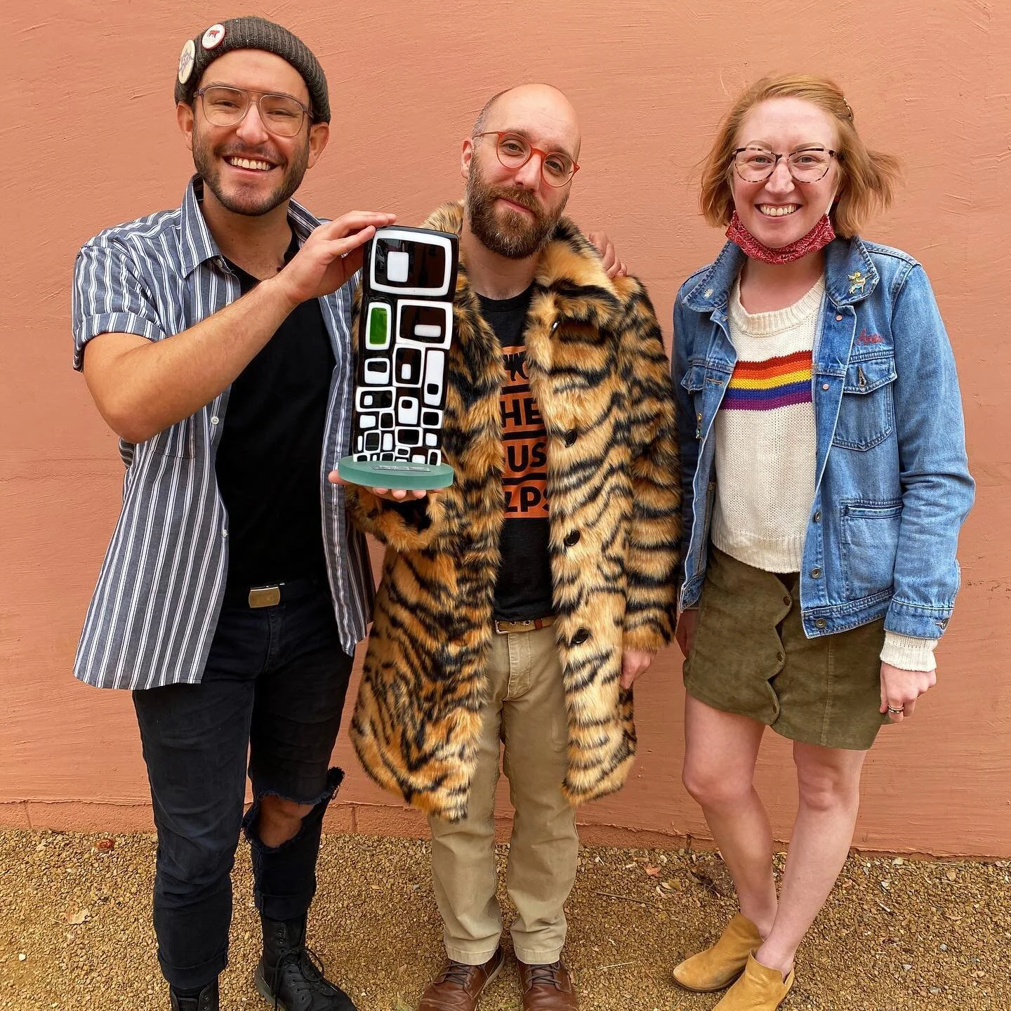 Thank you @paseoartsdistrict for the Quaranteam Award! This lovely award made by @traceybewley is a visual reminder for us to keep going and to continue to embody our motto &ldquo;Kindness is cool!&rdquo; 🏆⁣
⁣
Paseo Behind The Mask&rsquo;s page:⁣
Ch