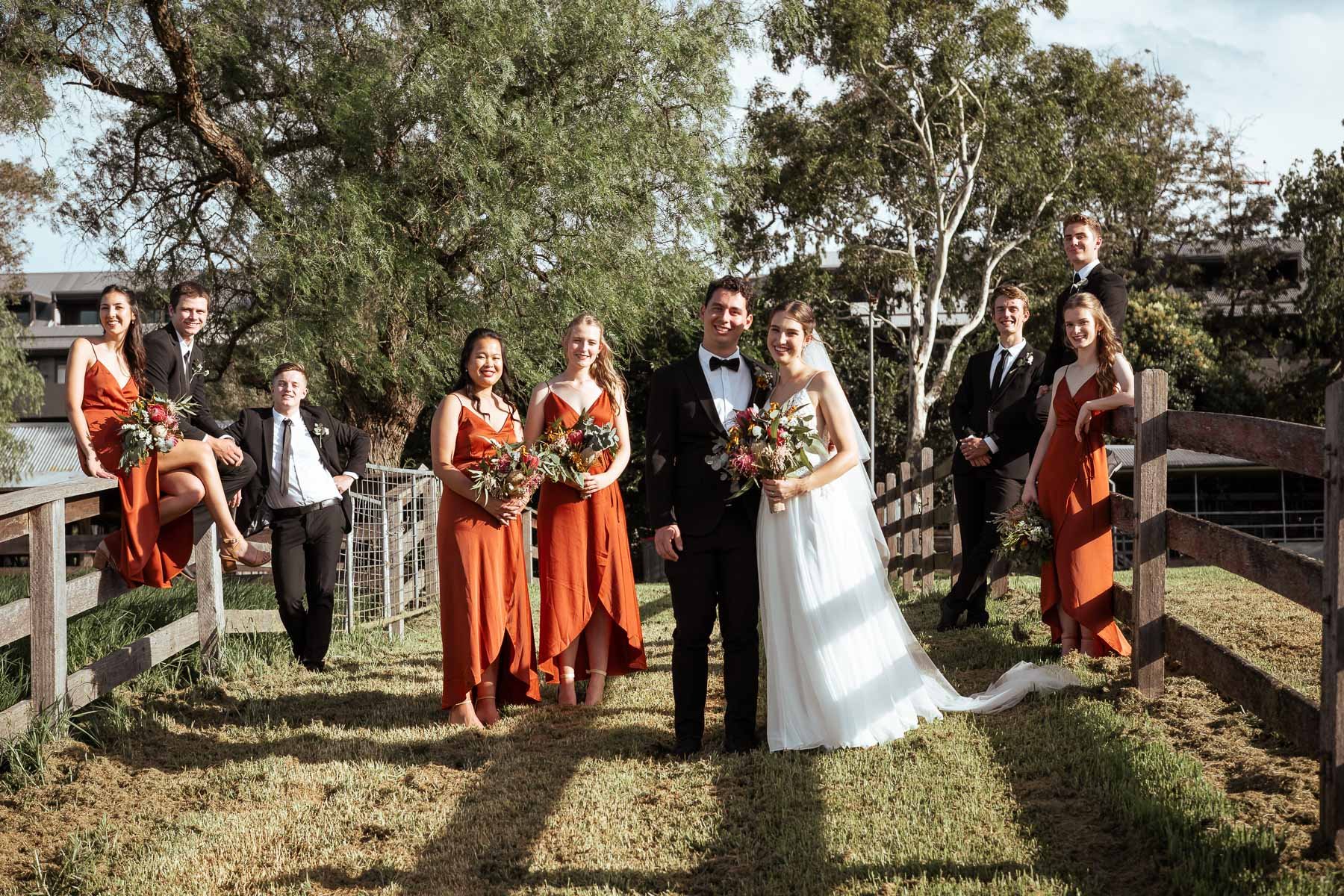 Photo of a sydney wedding party taken by a sydney wedding photographer