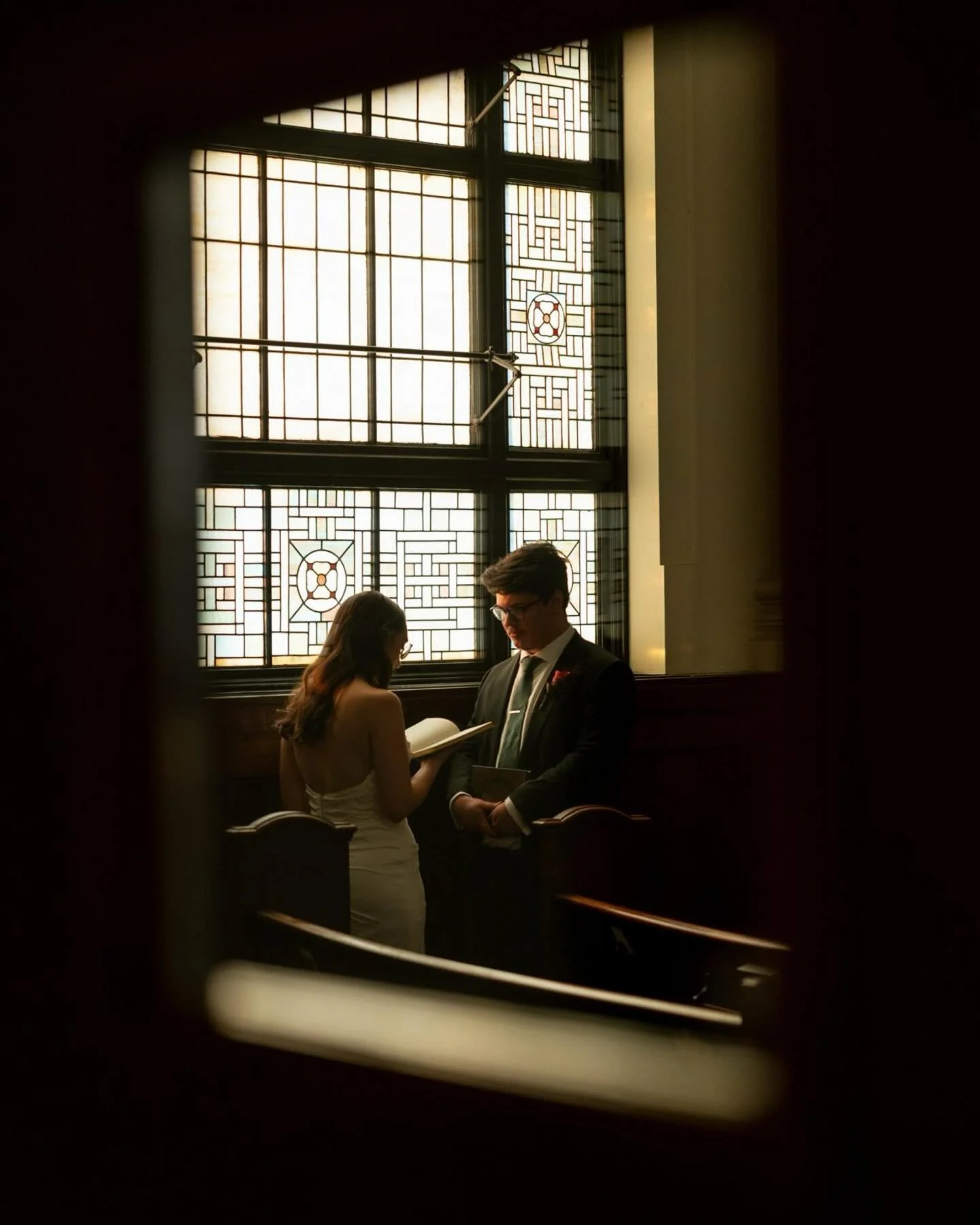 A moment for private vows after the ceremony ❤️&zwj;🔥