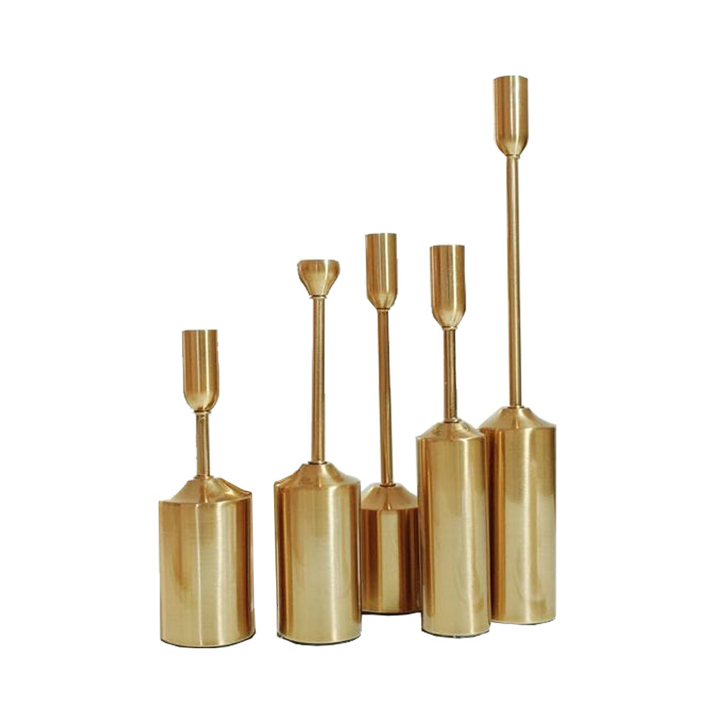 Candlestick Modern Set of 5 - Brass