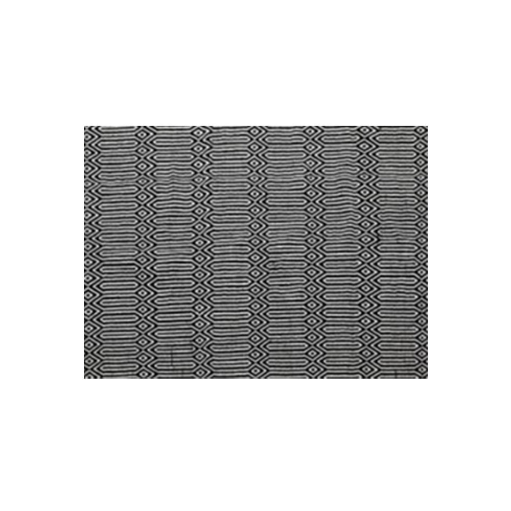 Rug Geometric Patterned - Black and White