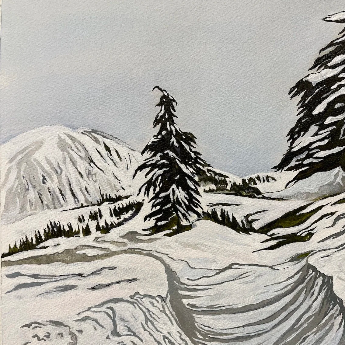 Snow Swale by Roxanne Everett