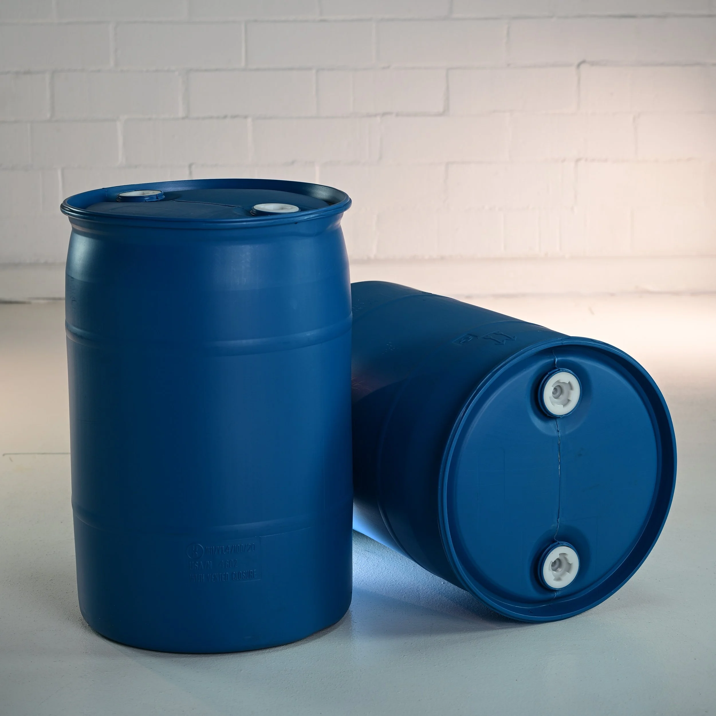 30 gallon blue tight head poly drum UN certified — Southern California hazmat packaging