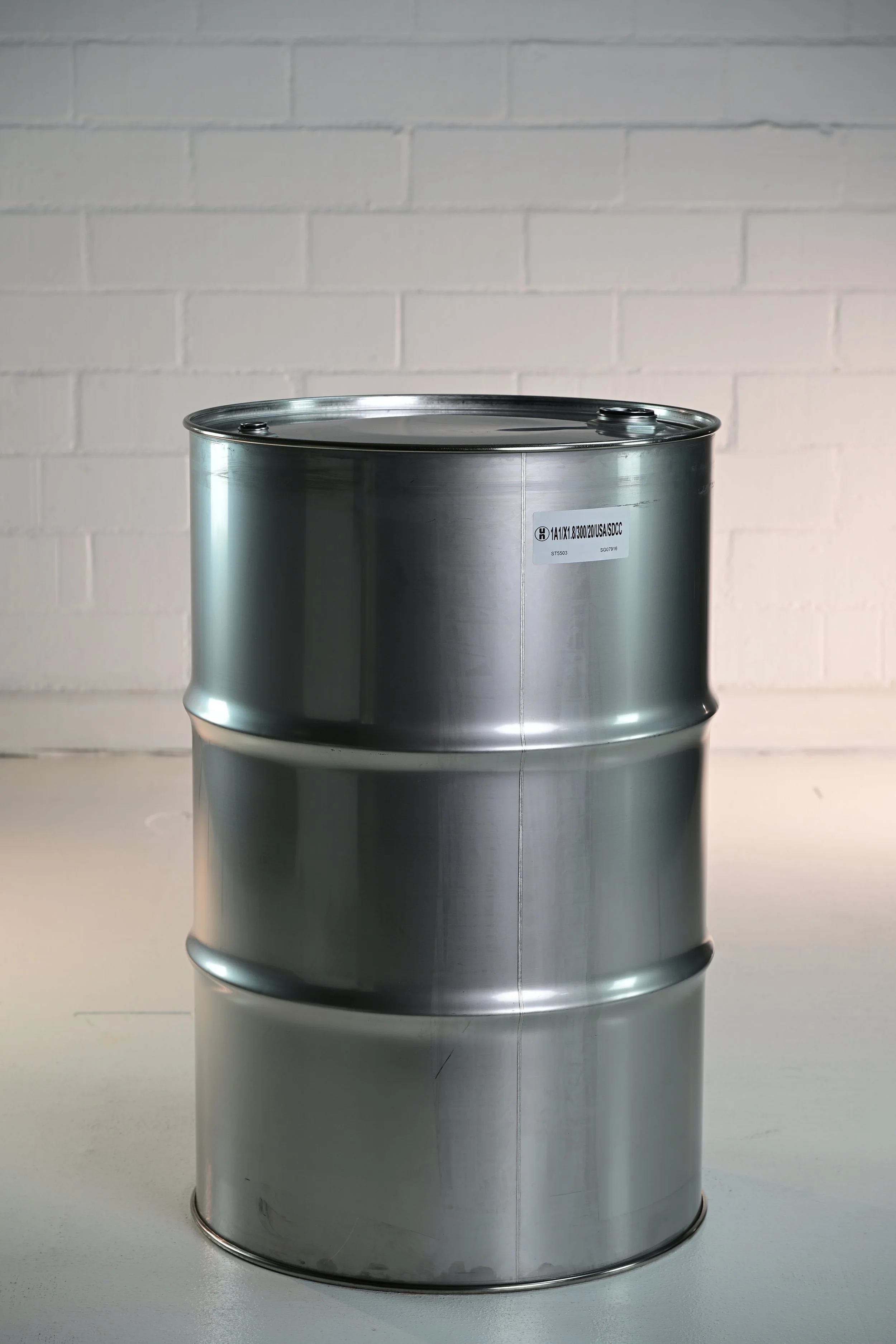 55 Gal. Stainless Steel Drum - Tight Head 1A1/X1.8/300