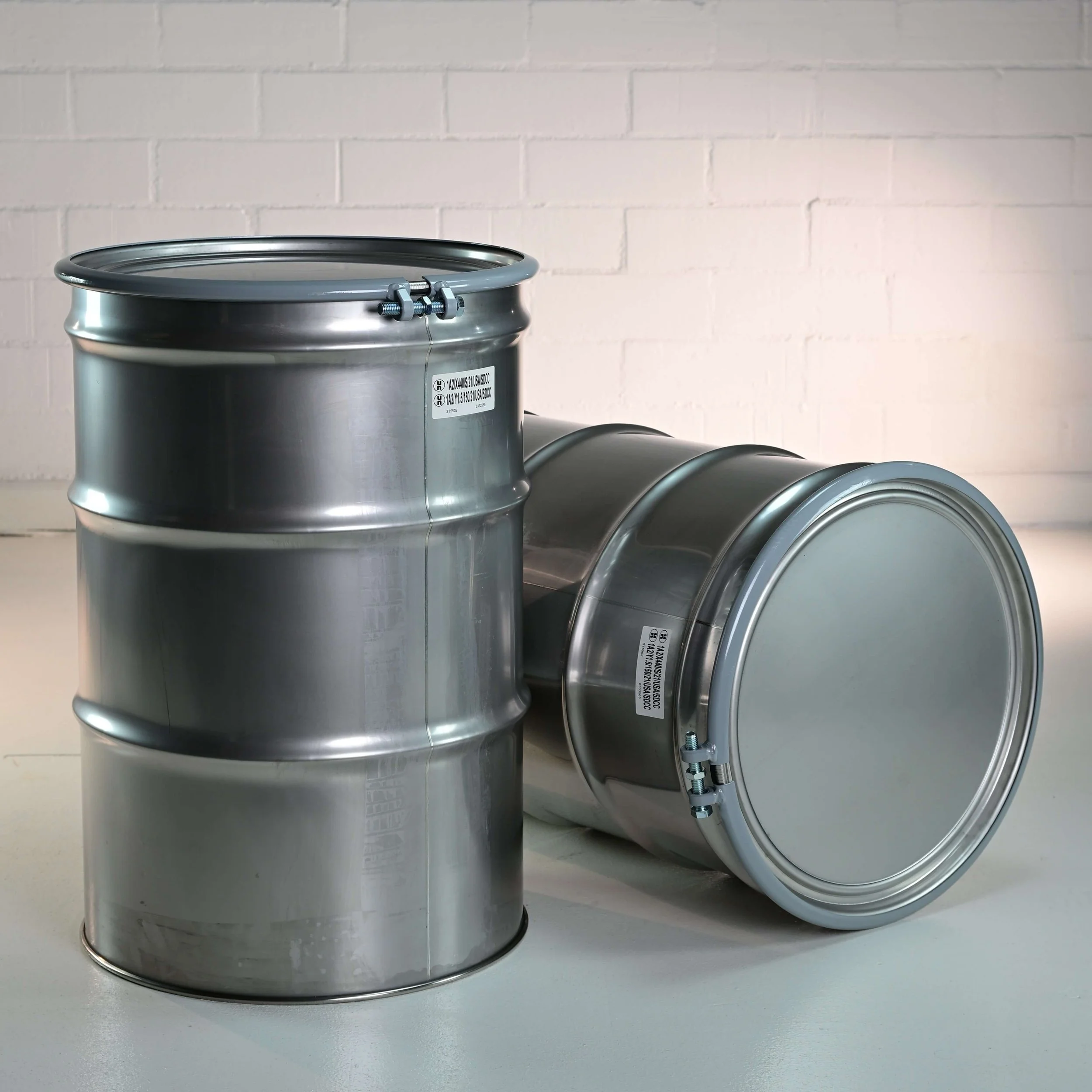 55 Gal. Stainless Steel Drum - Open Head