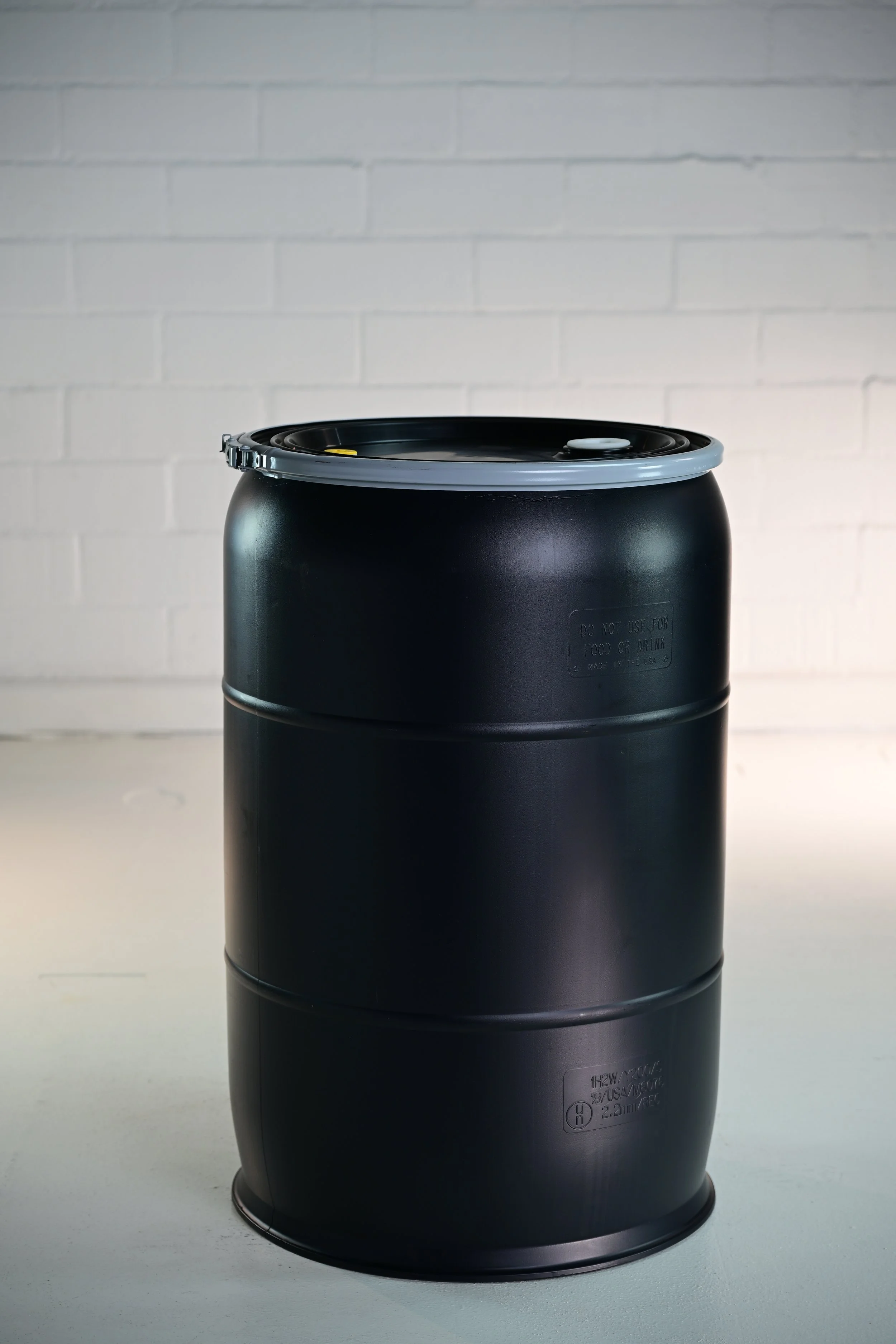 55 Gal. Open Head Poly Drum w/ Bung Lid 1H2/Y250/S