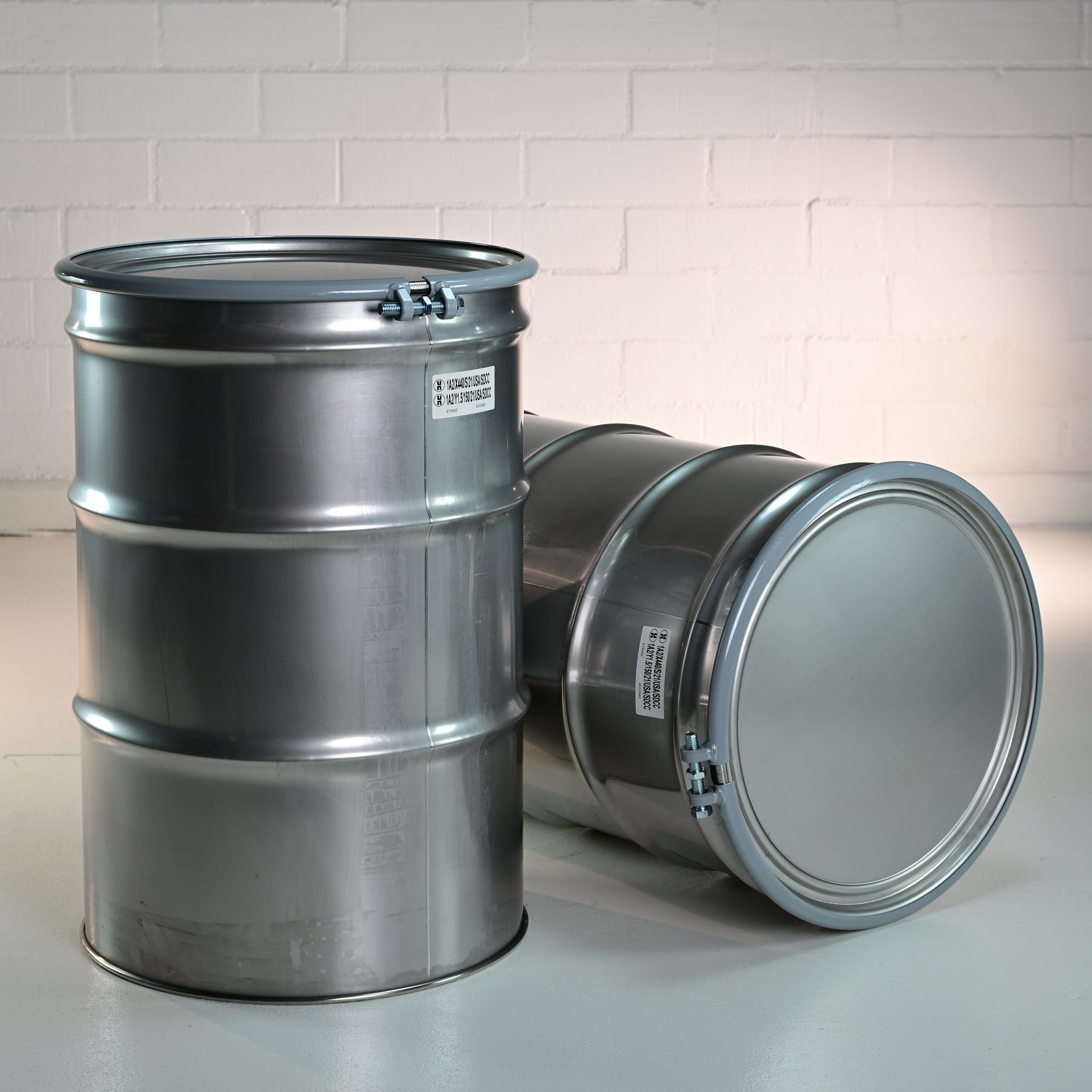 55 gallon stainless steel drum open head food grade — Los Angeles California