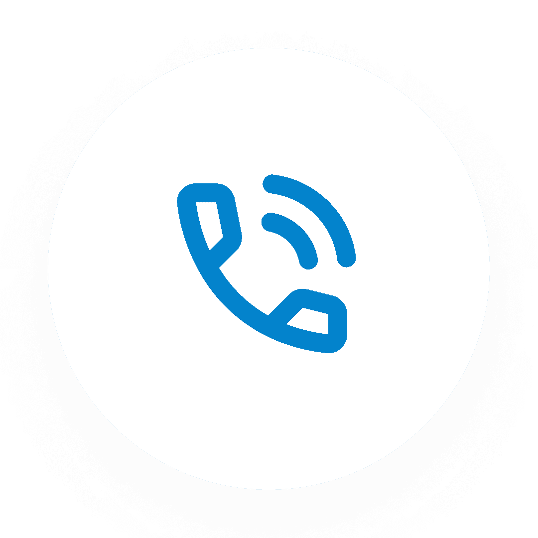 Phone icon representing driver contact calls that update clients during movements