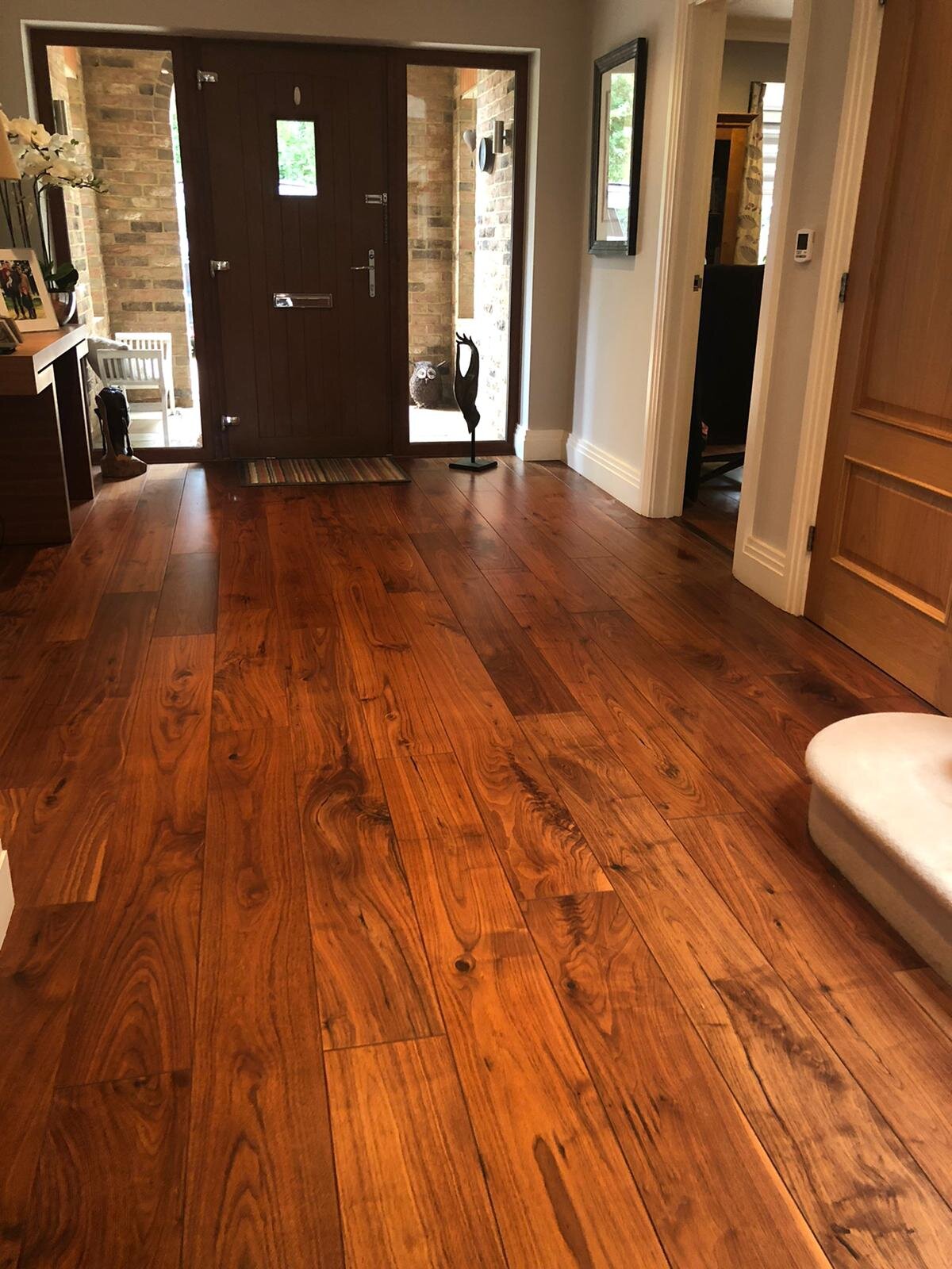 Walnut floor for the hallway