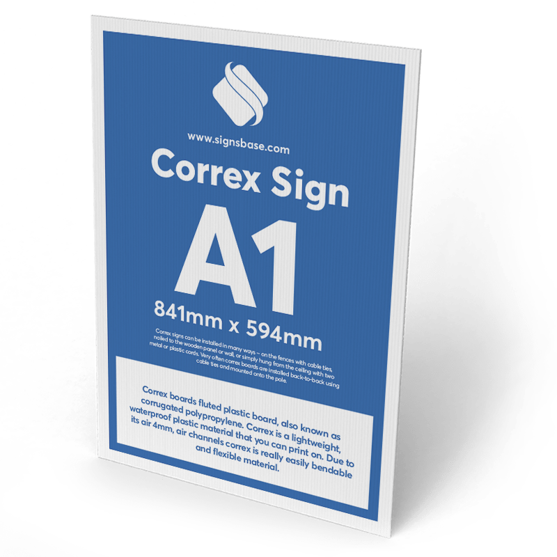 A1 Correx outdoor display board for signage and display Pack of 3, 