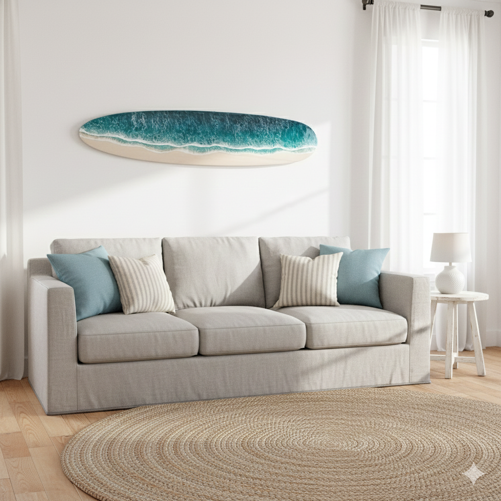 Resin Ocean Surfboard Artwork #1