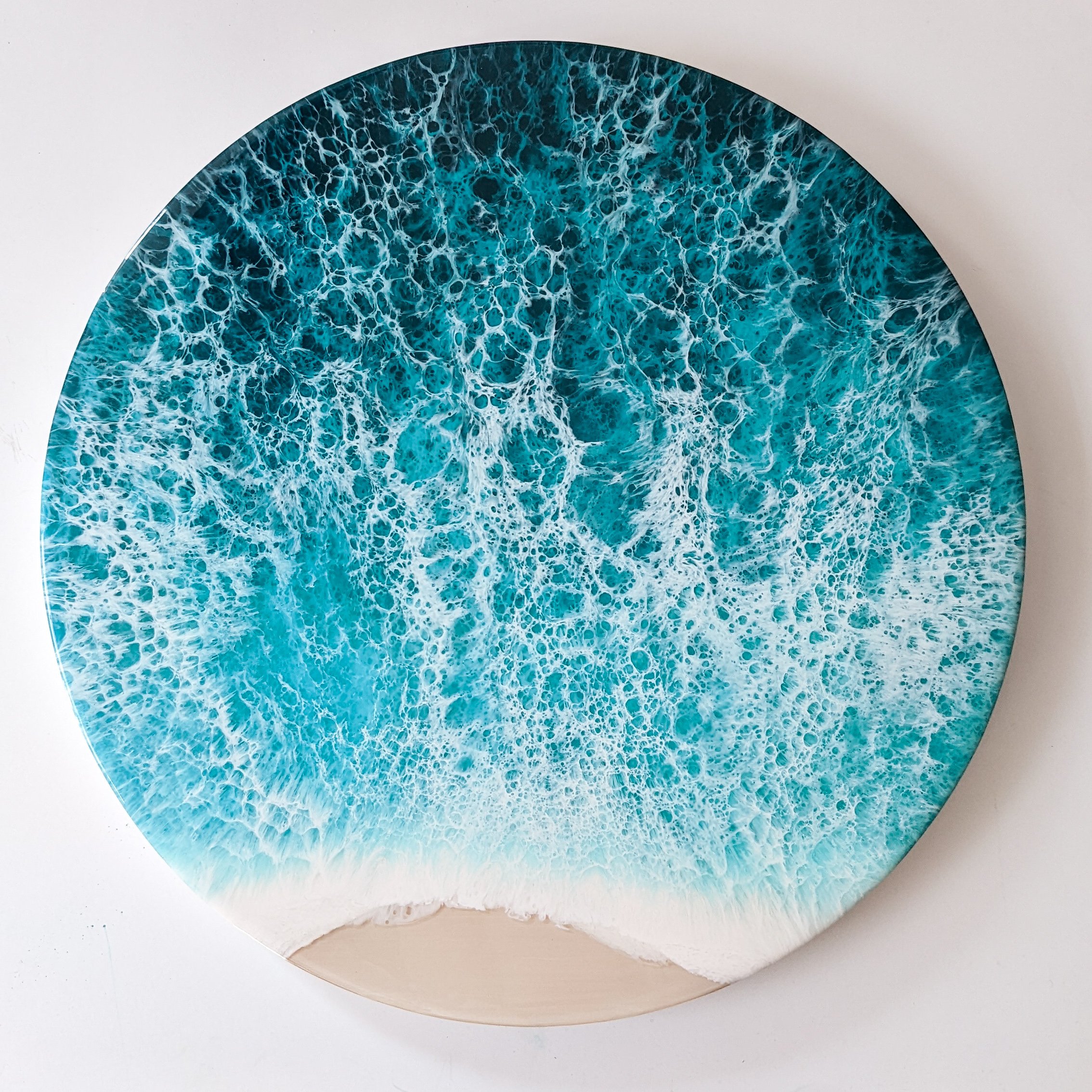 Porthole to the Sea Resin Ocean Original