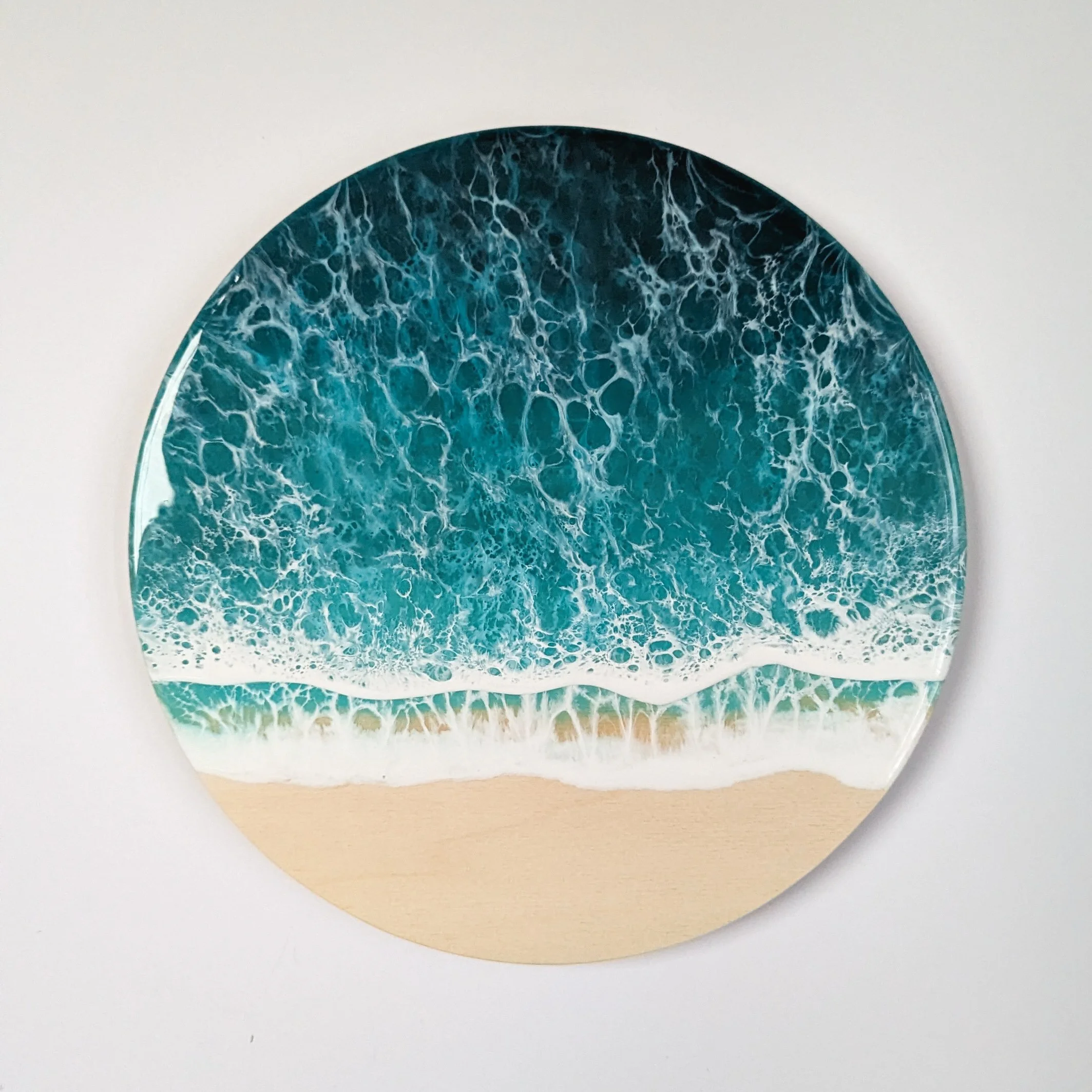 Resin Ocean Round Artwork #2