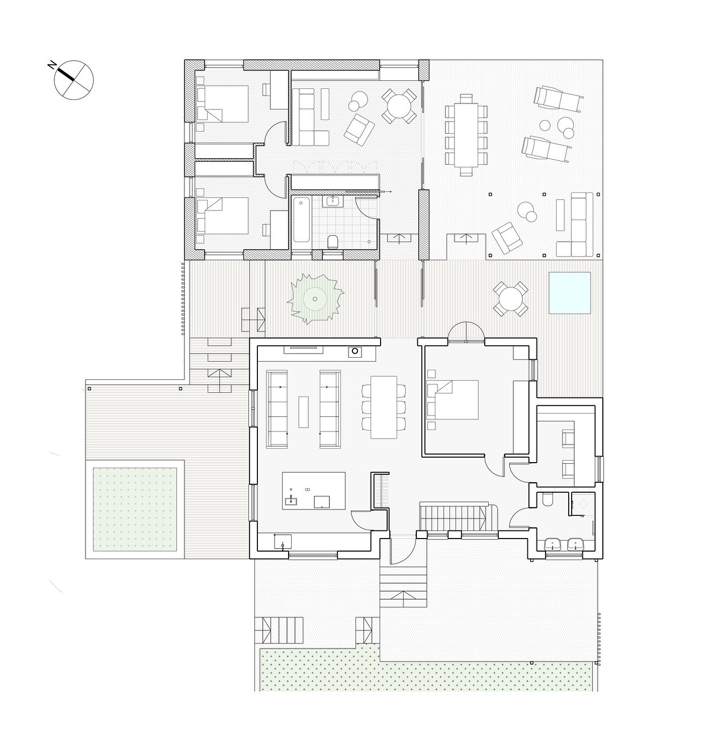 Swipe 👈🏻 to compare with the original floor plan!

Our design for this &lsquo;transformation&rsquo; project in T&auml;by is taking shape! A sensitive new extension adds two much-needed bedrooms plus an allrum / biorum to this classic mid-century br