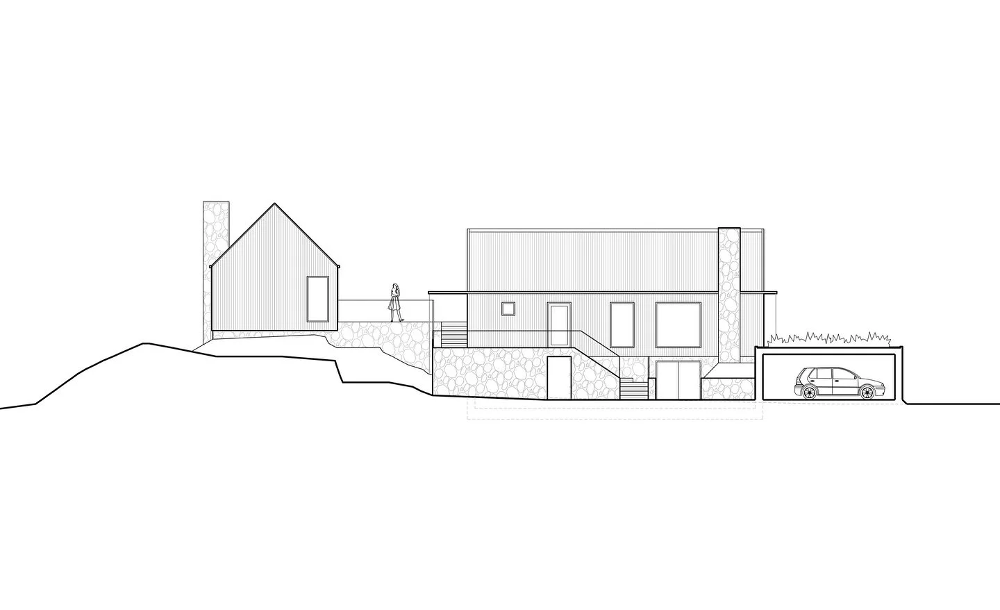 Drawings for an ongoing project in Norrt&auml;lje kommun. A new-build cliffside fritidshus development comprising huvudhus, g&auml;sthus &amp; garage. Adapted to nature and topography.

@rushtonarkitektur

#arkitektritat #norrt&auml;lje #v&auml;dd&ou