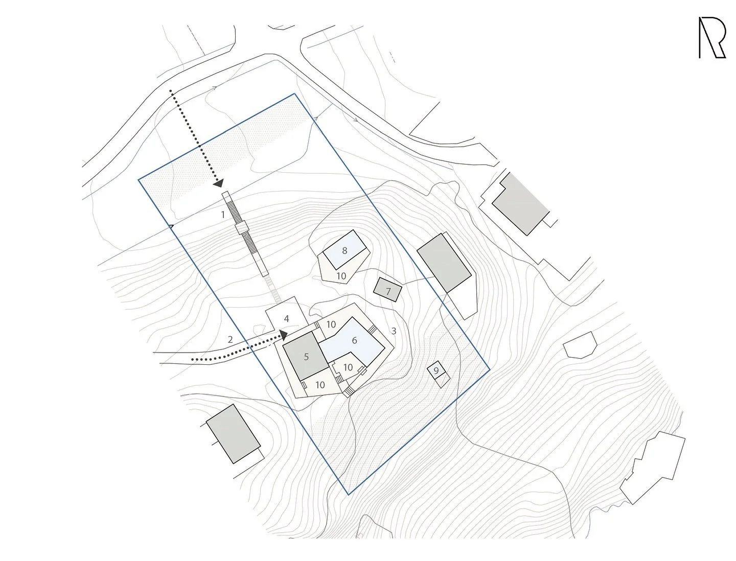 Masterplan! Swipe ⬅️ for existing.

A beautiful rocky strandtomt on the island of Timrar&ouml;, Stockholm&rsquo;s archipelago. 

The plot featured an existing stuga which, at 40m2, was a little bit too compact. Our clients tasked @rushtonarkitektur t