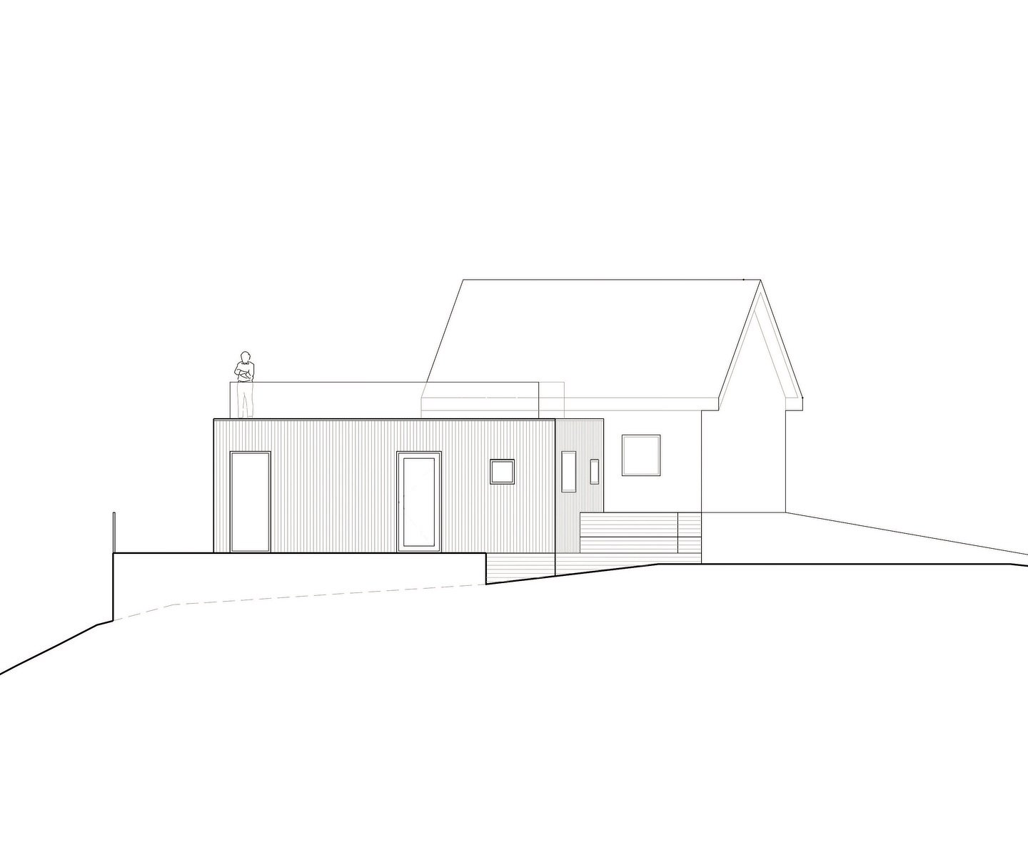 A beautiful rocky strandtomt on the island of Timrar&ouml;, Stockholm&rsquo;s archipelago. 

The plot featured an existing stuga which, at 40m2, was a little bit too compact. Our clients tasked @rushtonarkitektur to extend and reinvent - to create a 