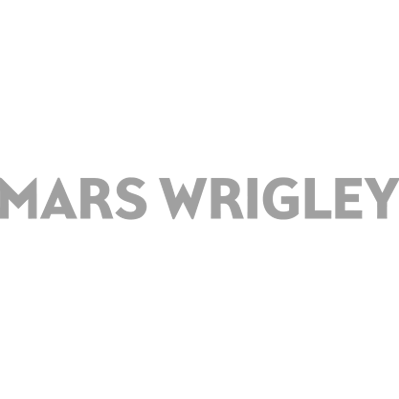 Logo with text 'MARS WRIGLEY' in blue font.