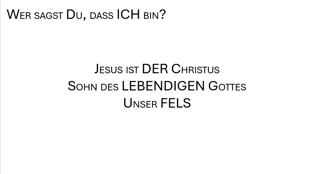 Wer ist Jesus?