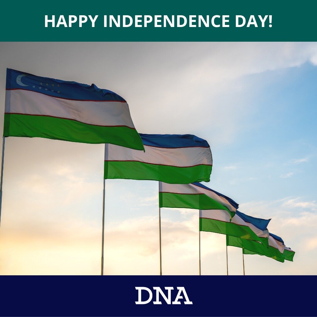 DNA celebrates the 32nd anniversary of Uzbekistan's independence. We wish everyone a joyful national holiday!
---
DNA O&lsquo;zbekiston mustaqilligining 32 yilligini nishonlamoqda. Barchani milliy bayram bilan tabriklaymiz!
---
DNA празднует 32-ю год