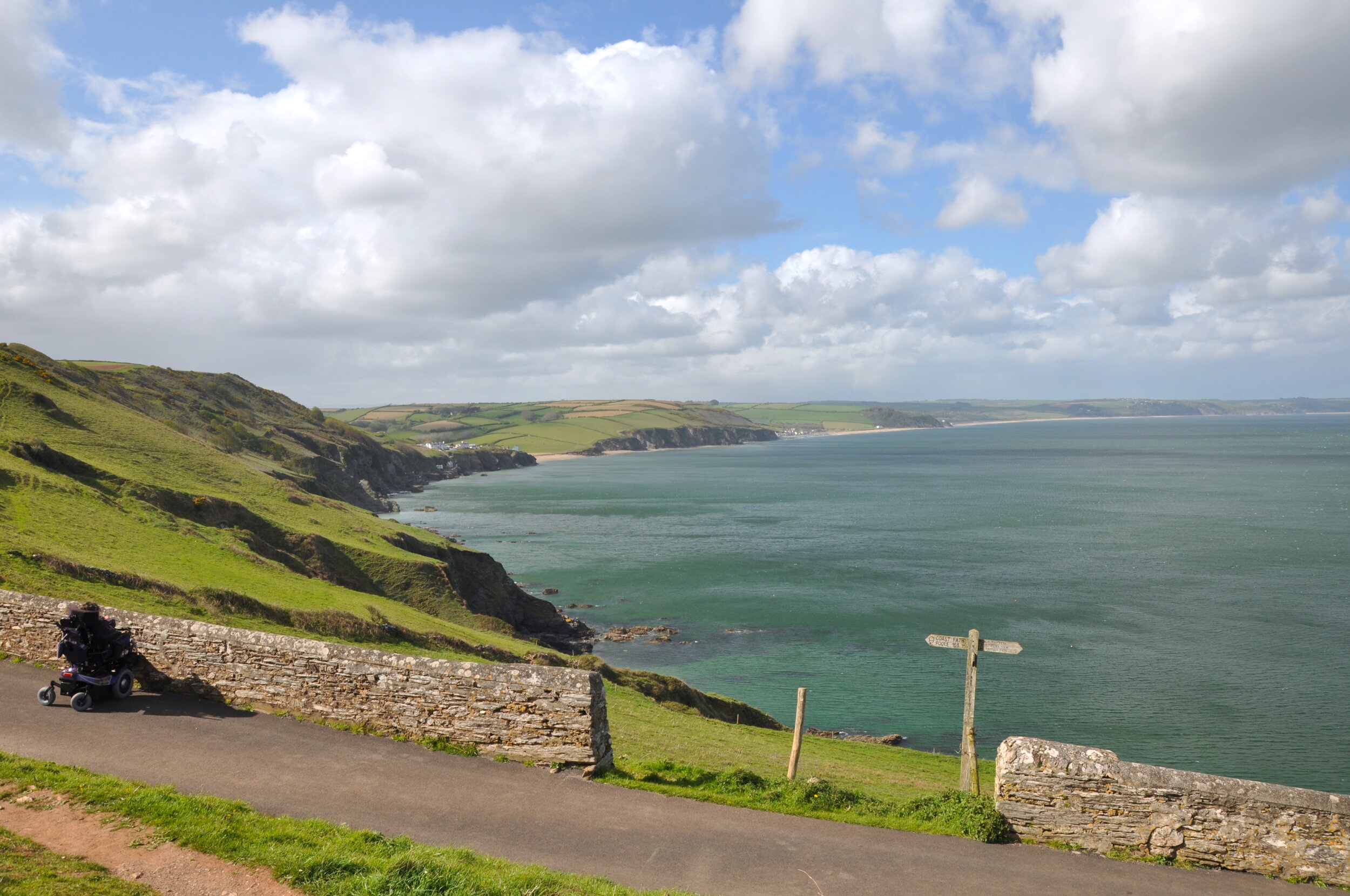 The view from Start Point walking route