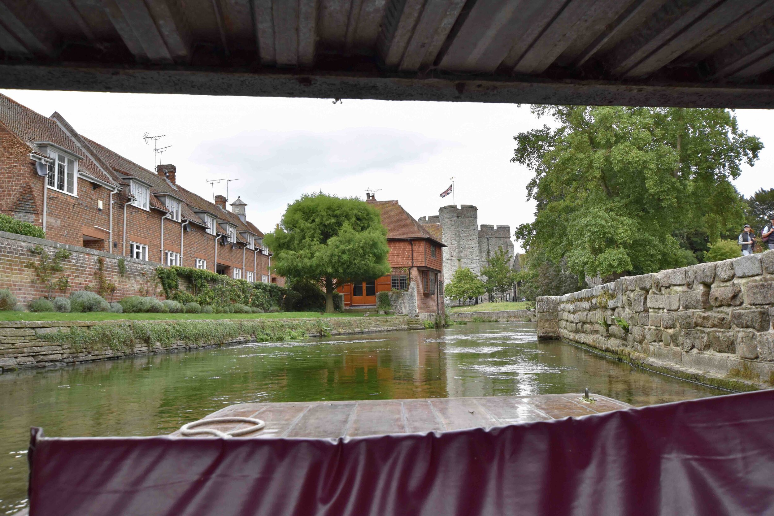 Punting in Canterbury along the Great Stour.