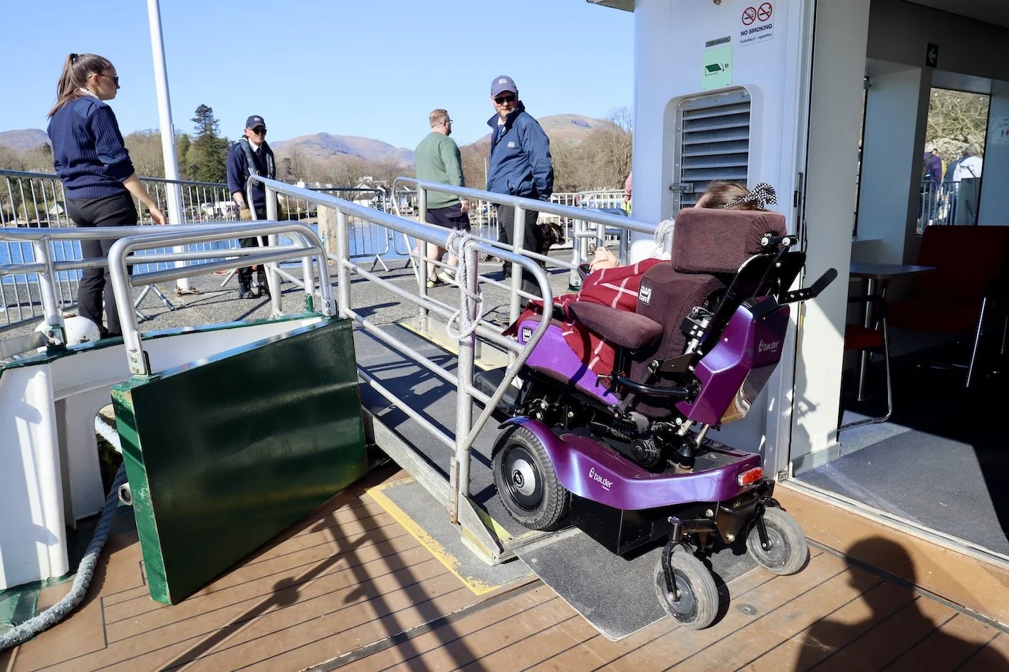 Onboard the MV Swift - wheelchair accessible boat by Windermere Lake Cruises