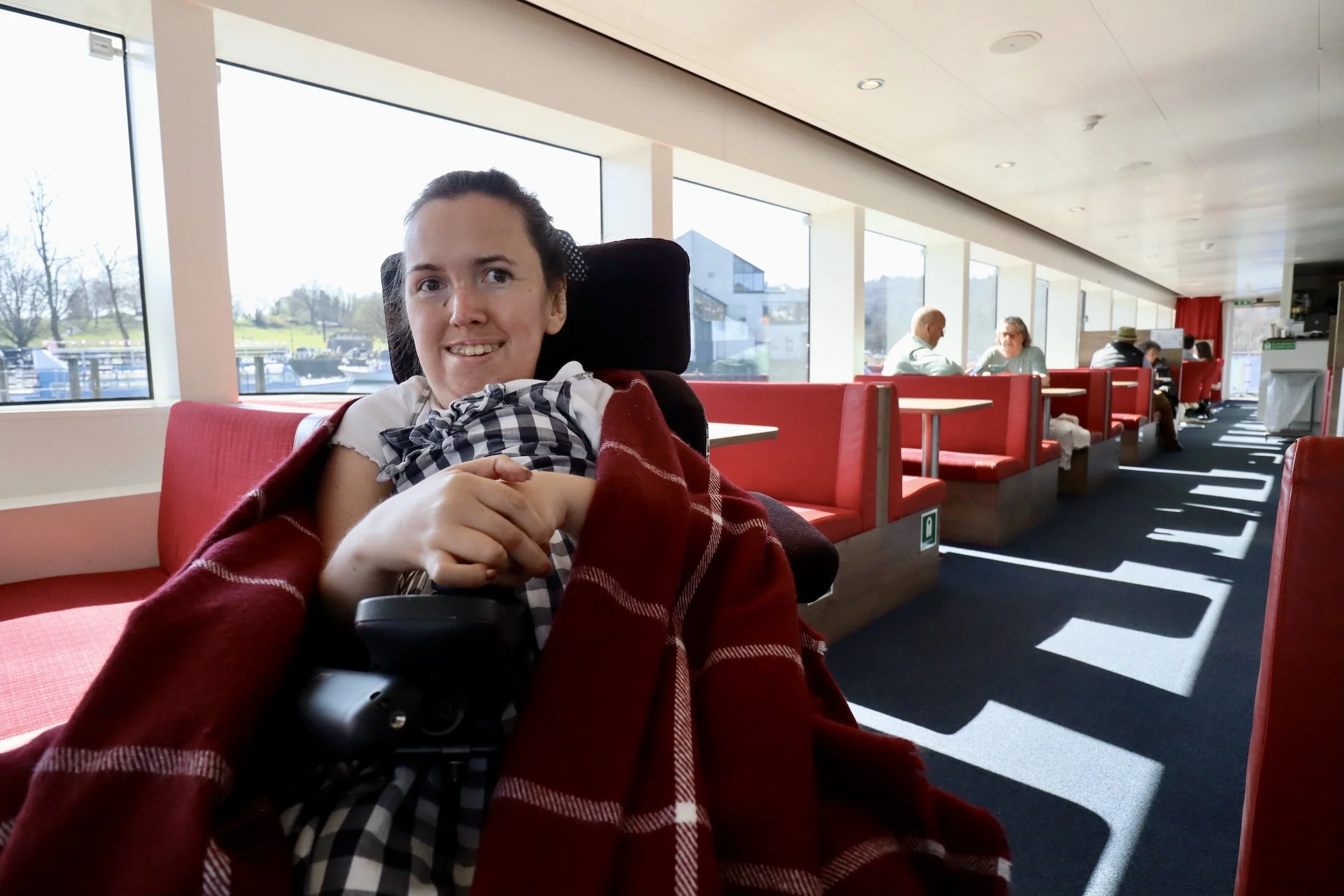 Onboard the MV Swift - wheelchair accessible boat by Windermere Lake Cruises