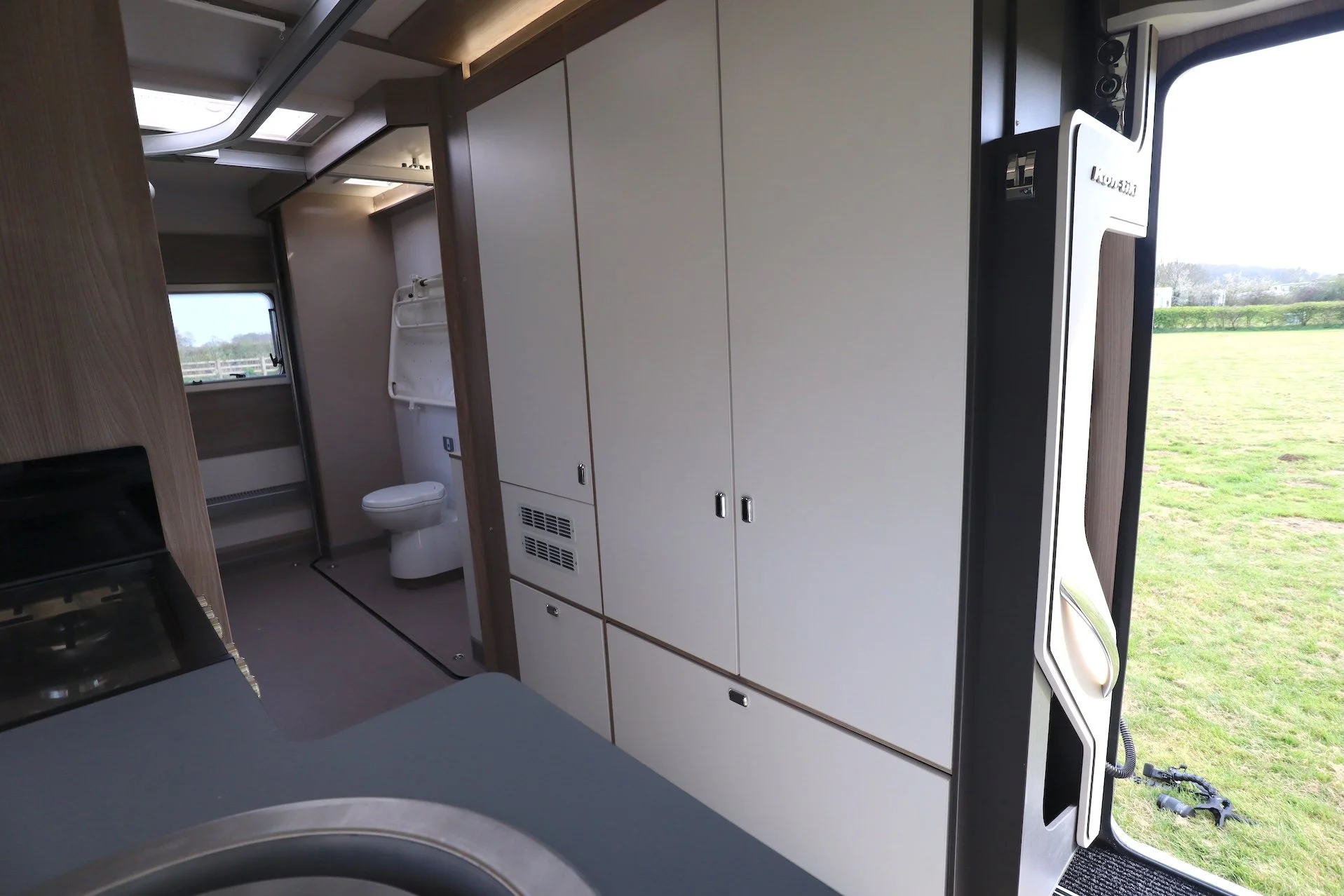  Large wardrobe in an LIV. Swift Kon-Tiki wheelchair accessible motorhome 