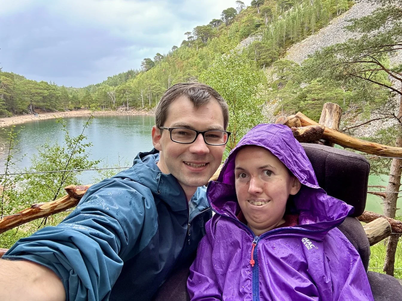 Karla and Stephen at Loch Uaine, The Green Loch
