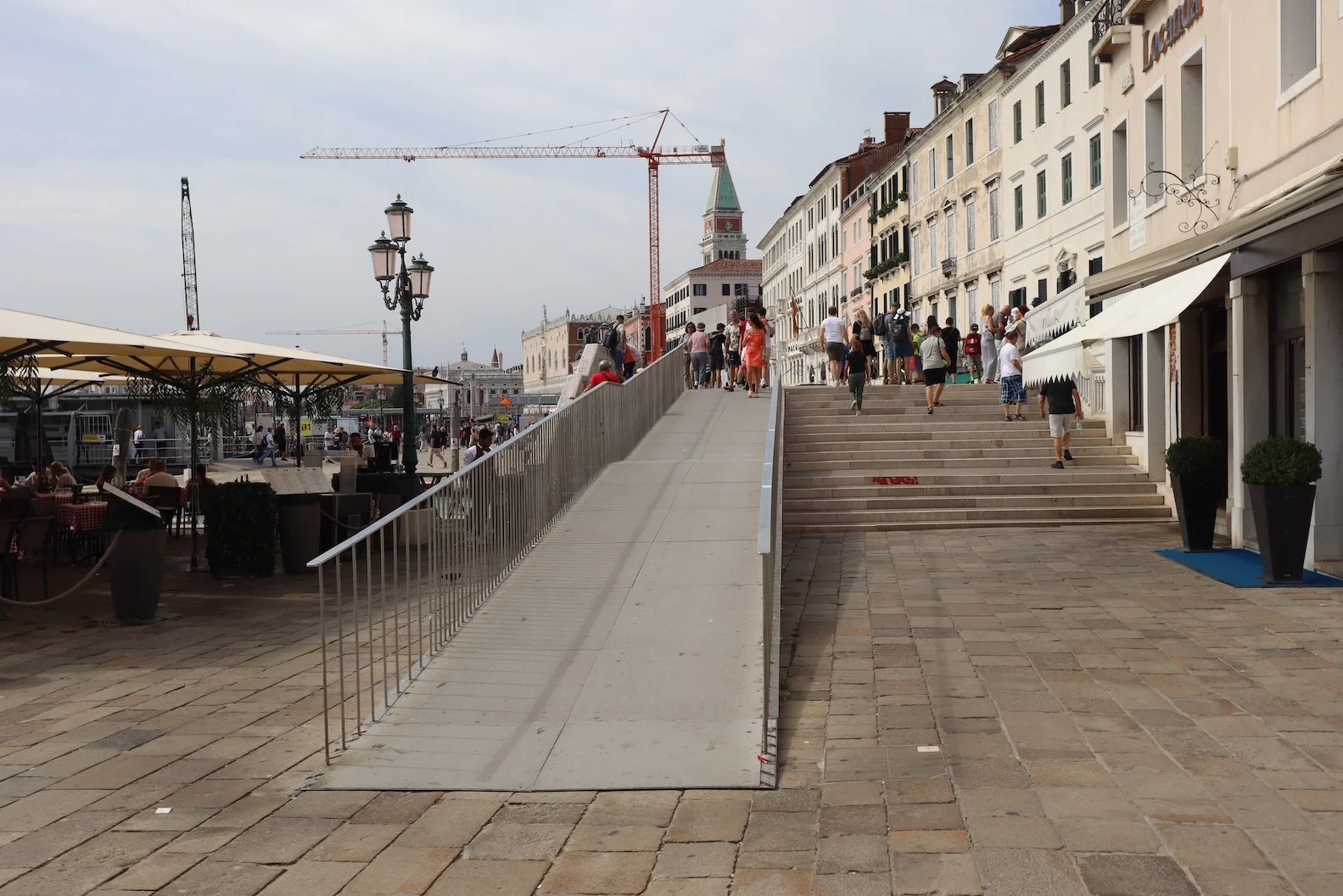 Ramped bridge in Venice