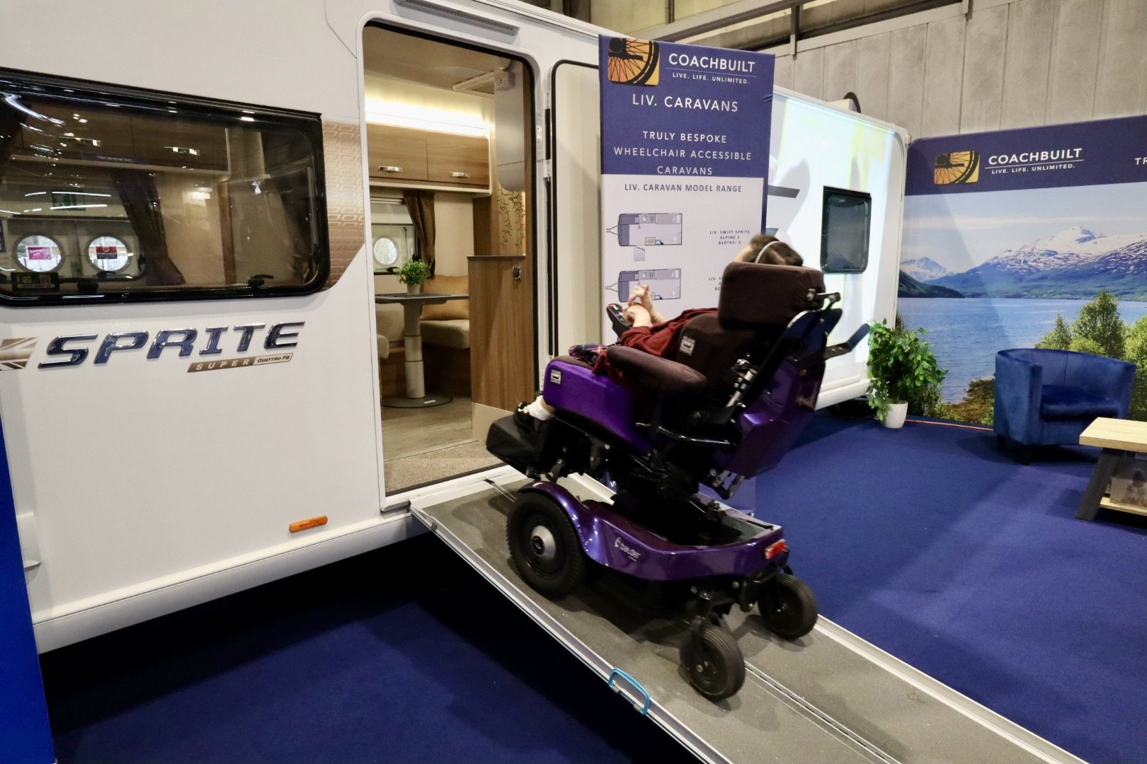 LIV Swift Sprite Super Quattro FB - Coachbuilt wheelchair accessible caravan