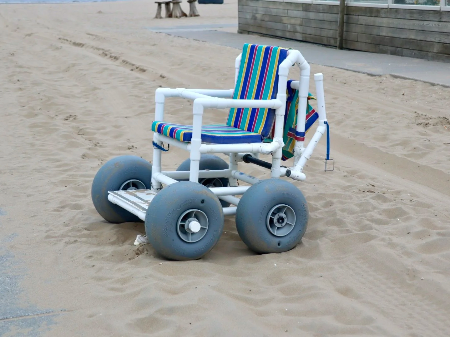  Beach wheelchair at Katwijk aan Zee in the Netherlands 