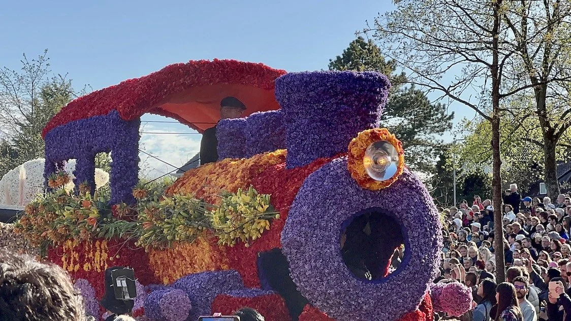  The Bloemencorso Bollenstreek flower parade, passing through Hillegom in the Netherlands  