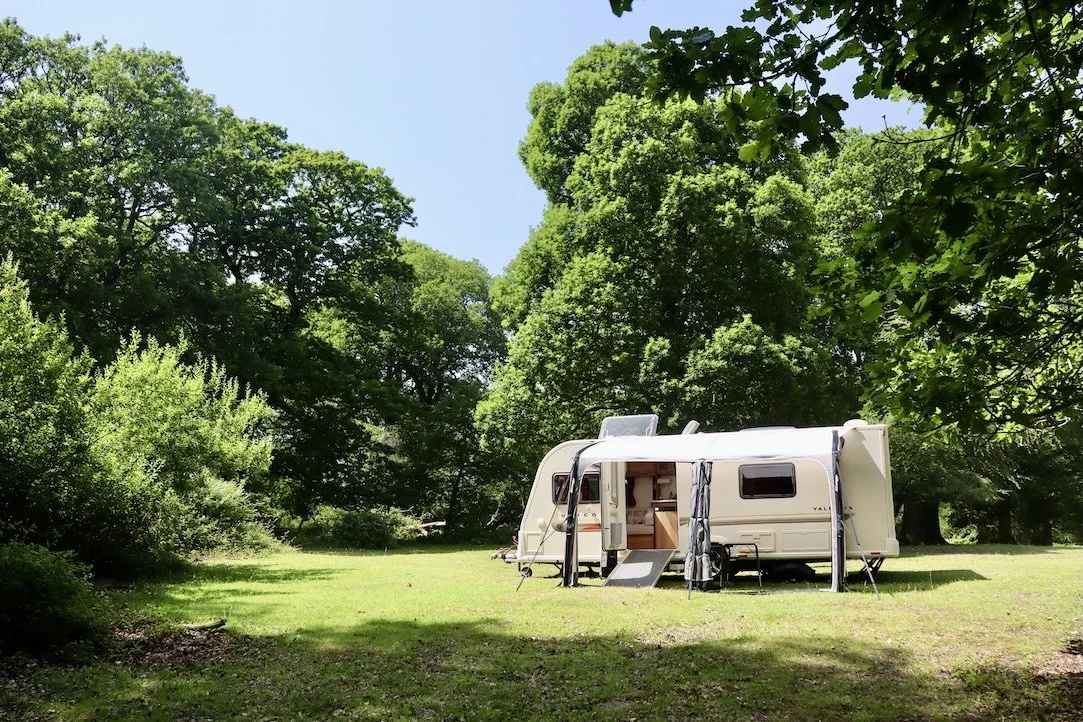  Wheelchair accessible touring caravan at Longbeech Camping New Forest Campsite, located in The New Forest  