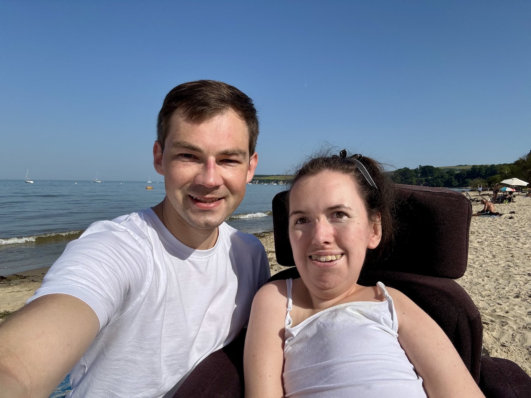  Stephen and Karla at National Trust Knoll Beach 