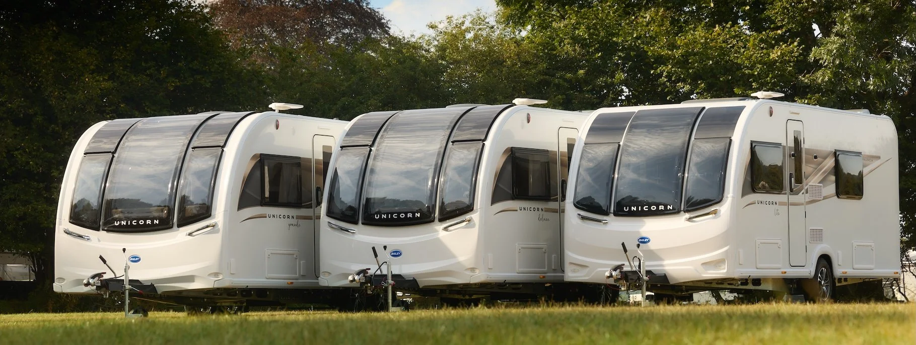 three models from the 2027 Bailey Unicorn range